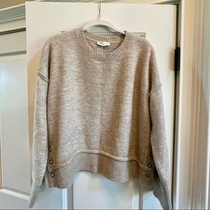 Tan Fuzzy Sweater Size Medium